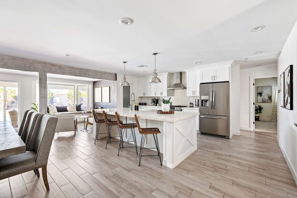 Gather, relax, and unwind in this airy interior designed for effortless living.