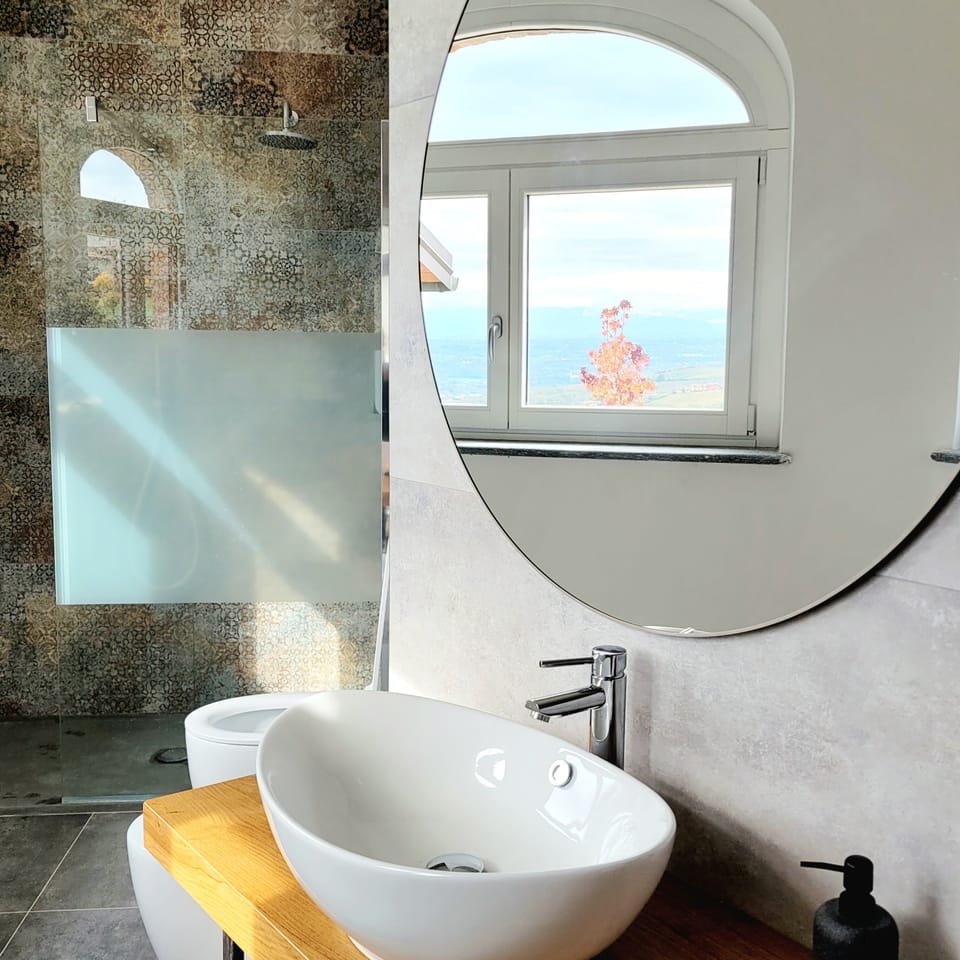 Double or Twin Room, Hill View | Bathroom | Hair dryer, towels, soap, shampoo