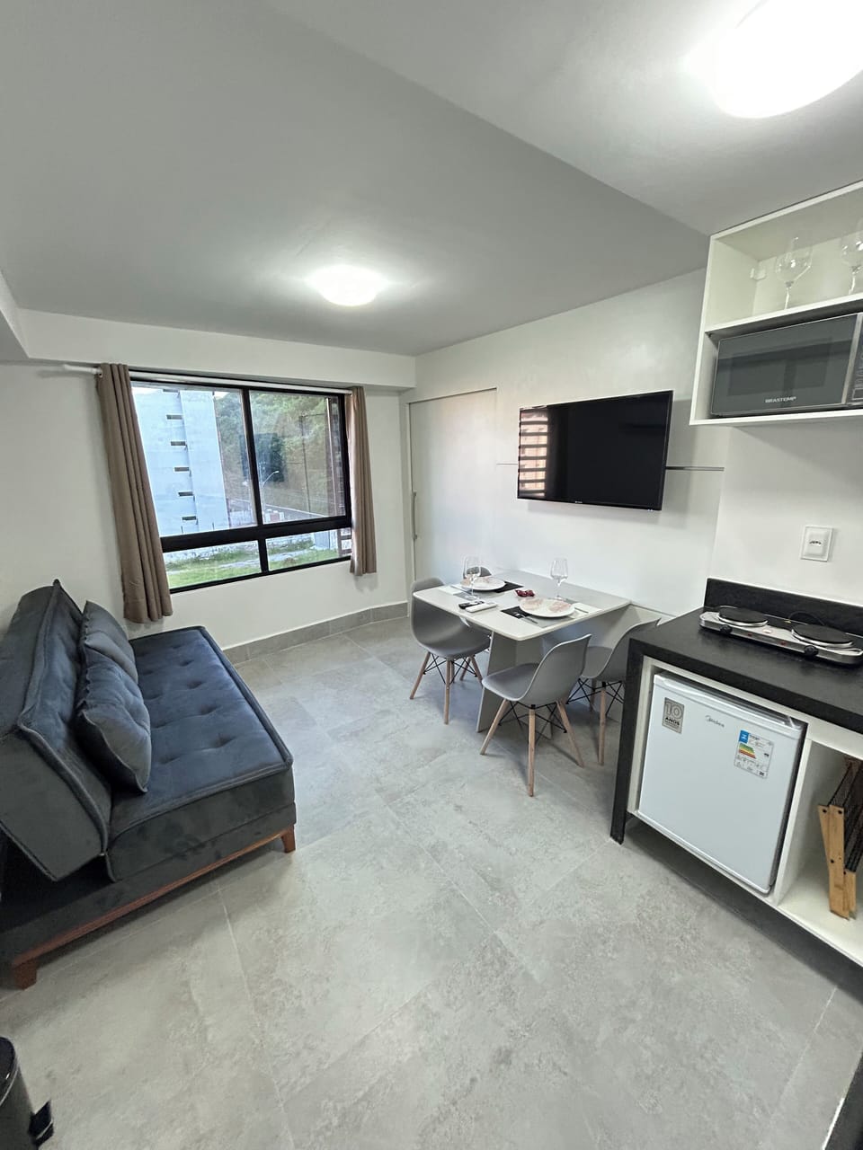 Apartment | Living area | 43-inch Smart TV with digital channels