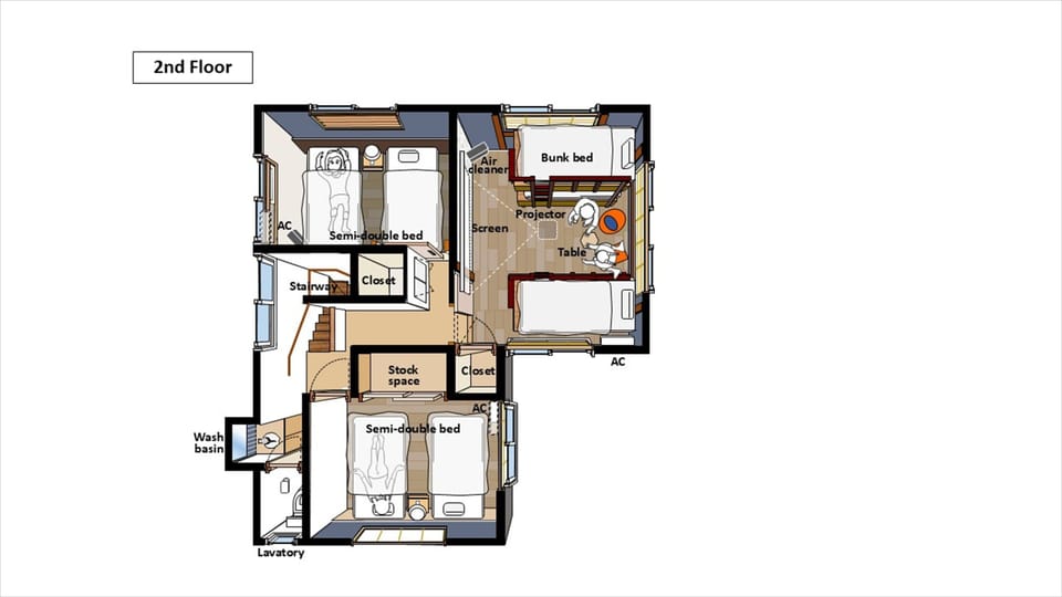 Deluxe House, 3 Bedrooms, Non Smoking, Sauna | Floor plan