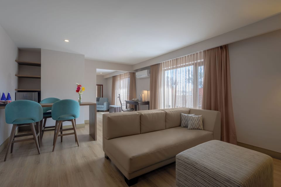 Suite | Living area | 32-inch plasma TV with cable channels, TV