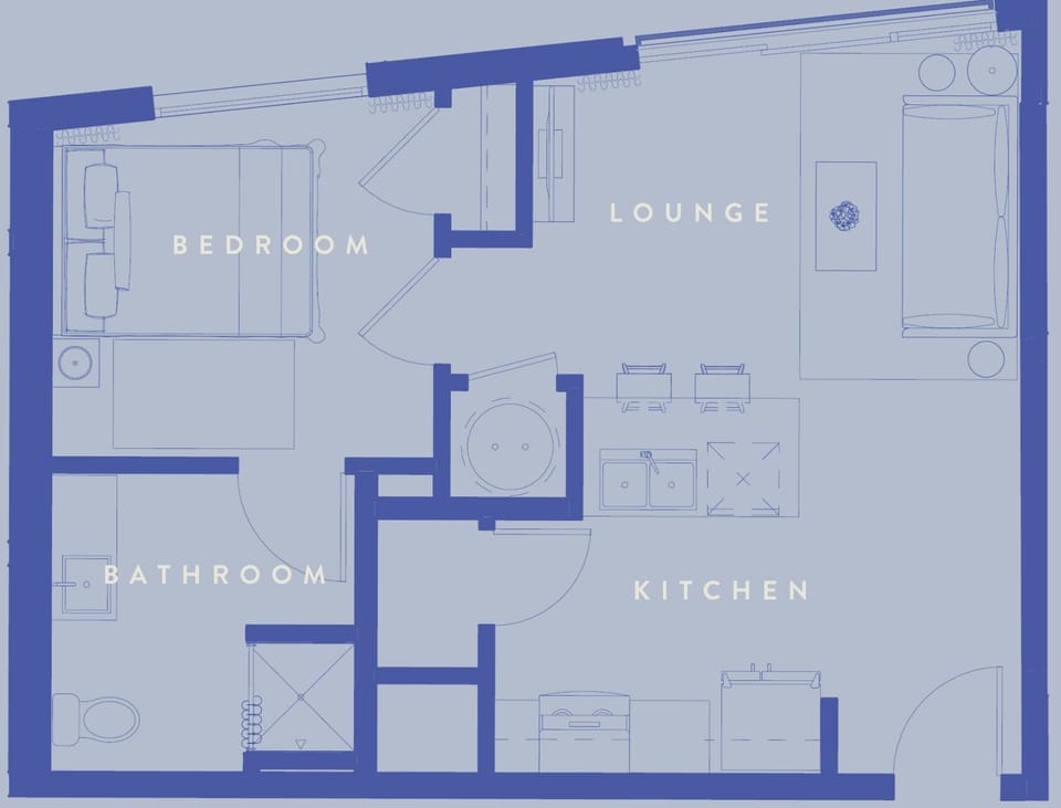 Your unit’s layout or design may vary slightly from what is shown, but it will maintain the same aesthetic and include all the amenities depicted for a seamless and enjoyable stay.