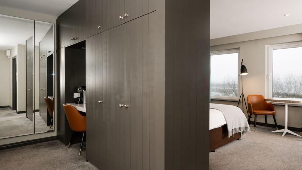 Luxury Suite, Ensuite, Sea View | Desk, laptop workspace, iron/ironing board, free WiFi