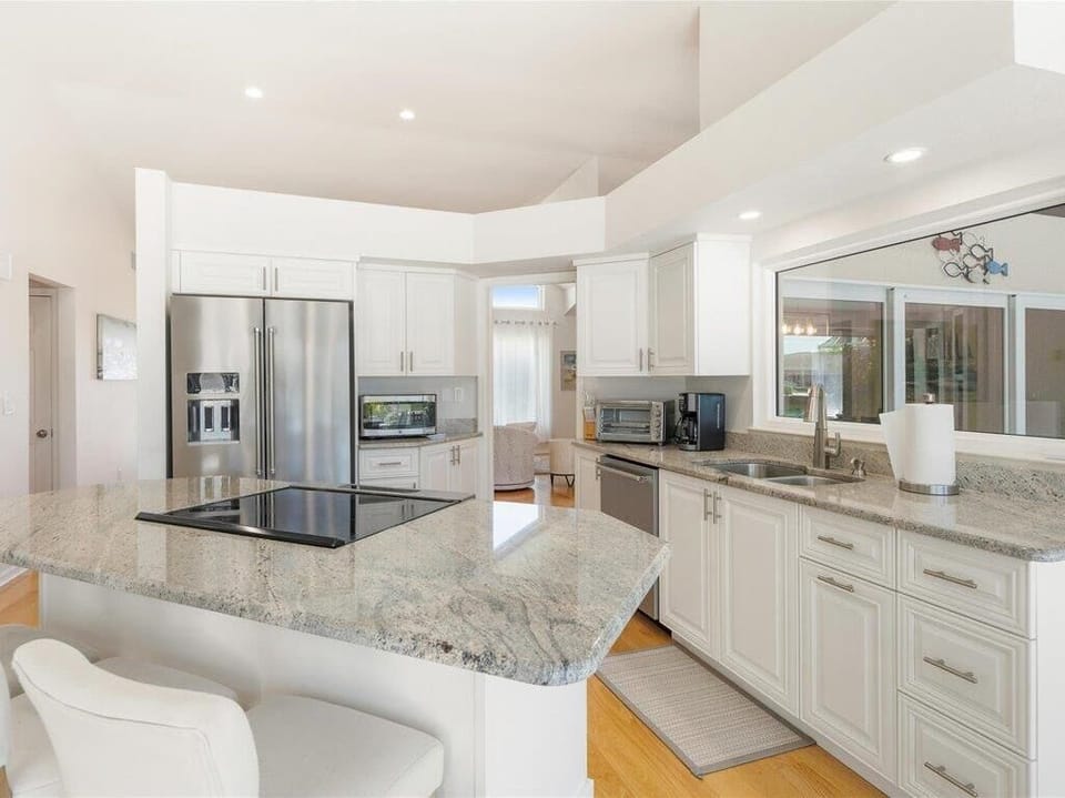 Quartz and Stainless Kitchen