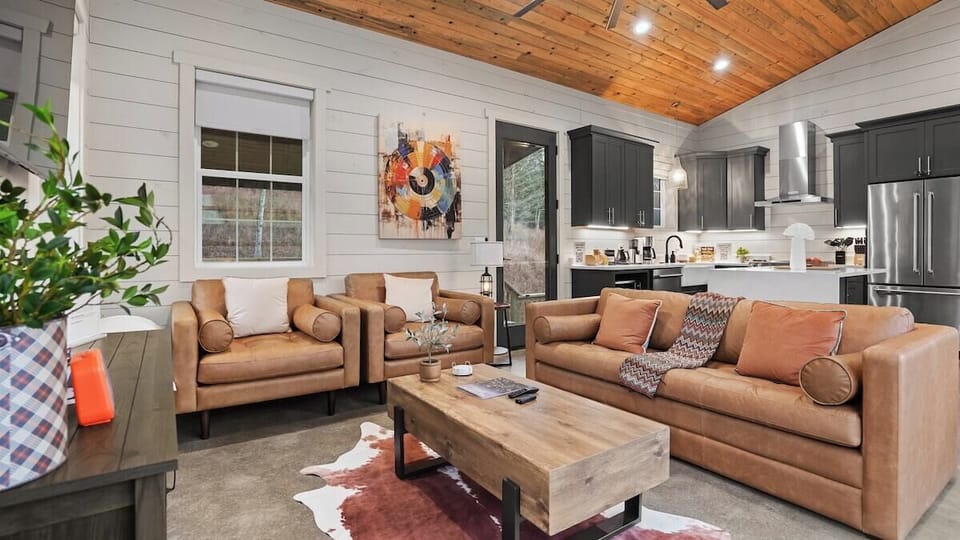 Living room with a sleeper sofa