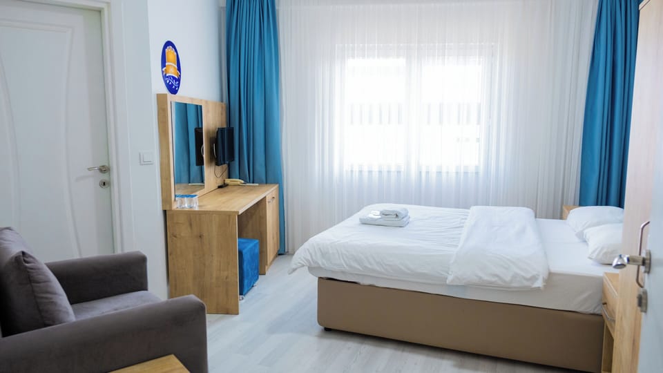 Comfort Double Room Single Use, Balcony, Partial Sea View | Desk, laptop workspace, WiFi (free)