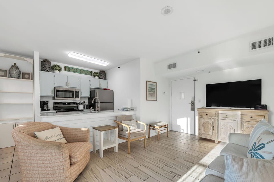 Living Room with a Smart TV