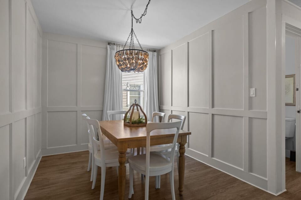 Gather around the table in this cozy dining area, perfect for shared meals