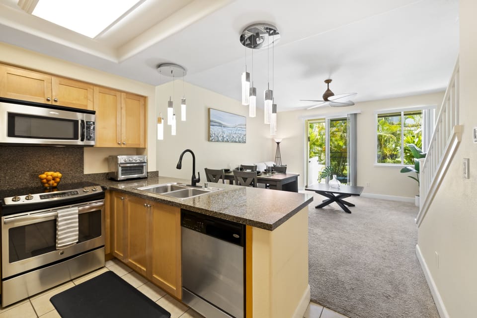 Kitchen to Living Area