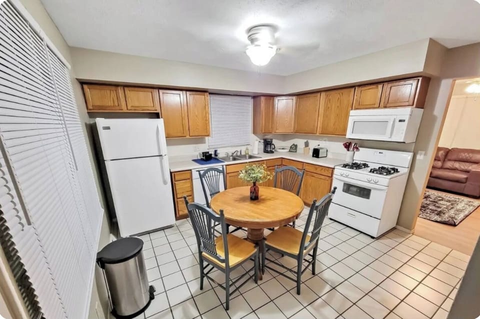 Kitchen - Refrigerator, Range, Microwave and Dishwasher