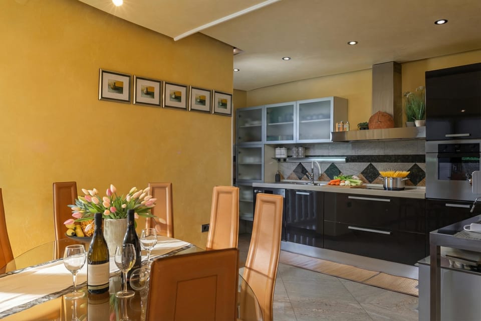 Kitchen and dining area