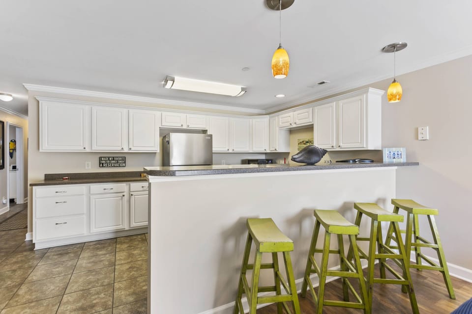 Casual and comfy barstool seating for easy dining or conversation