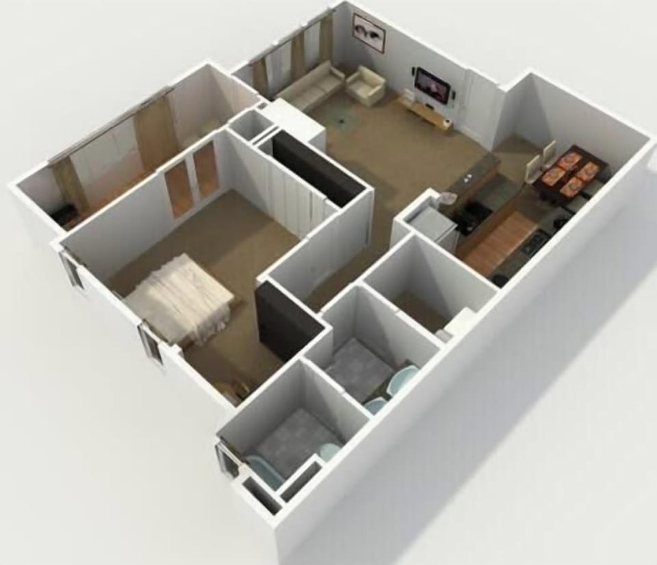 Here's a general floor plan to help visualize the layout. Please note that furniture and staging may vary slightly from the model.