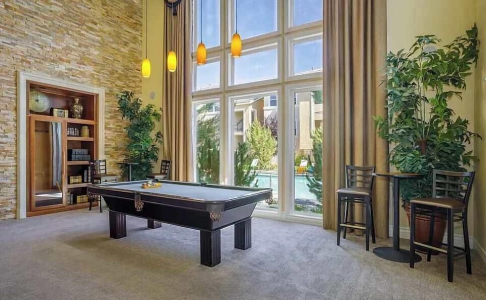 Enjoy a game of pool with your group.
