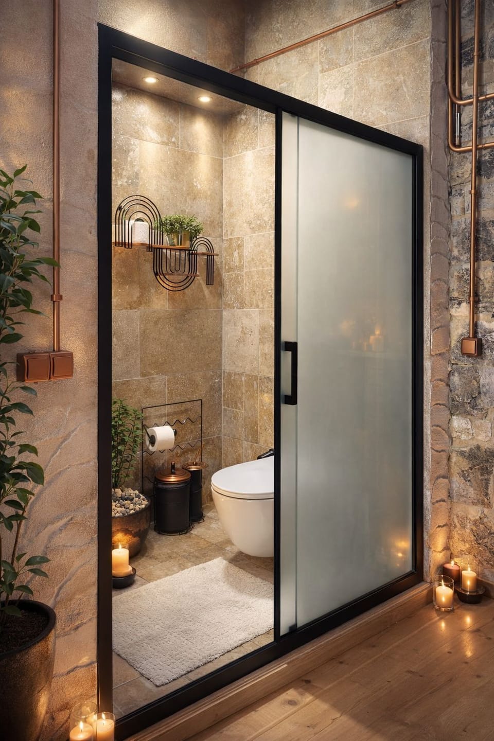 Family House | Bathroom | Shower, hair dryer, slippers, towels