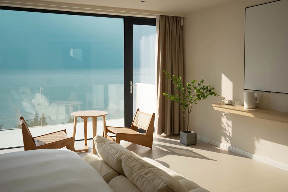 Deluxe Double Room, Patio, Sea View | Desk, WiFi (free)