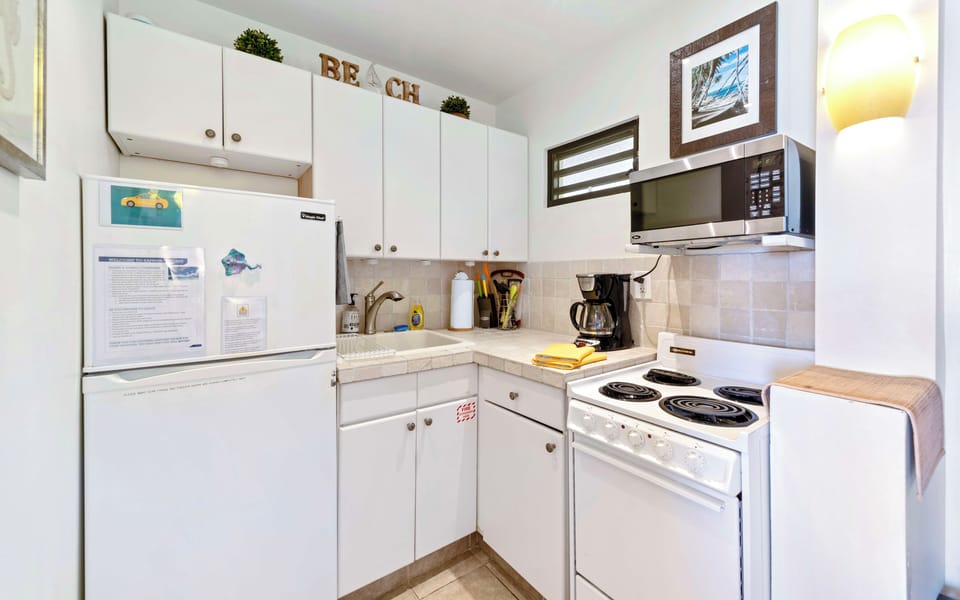 Nicely appointed kitchen with everything you'll need for your stay to cook in!
