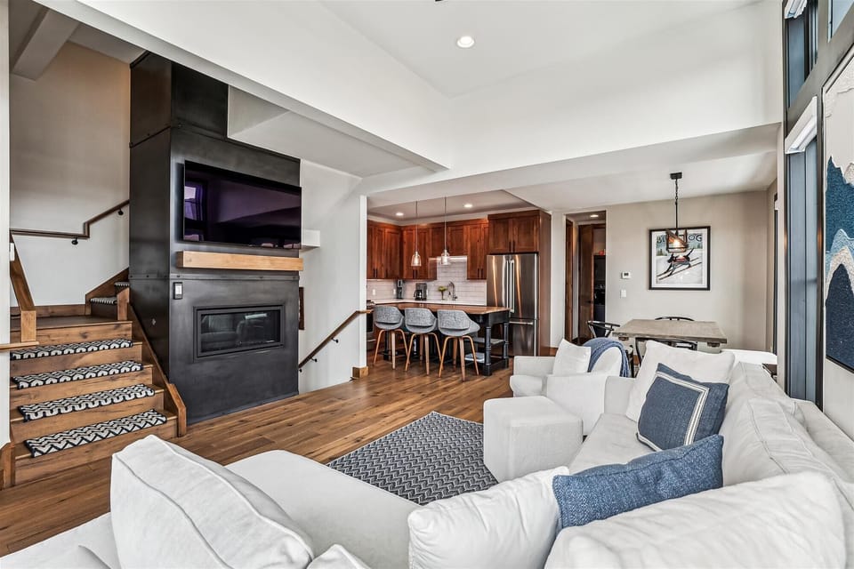 Living Area, Decked Out Downtown, Frisco Vacation Rental