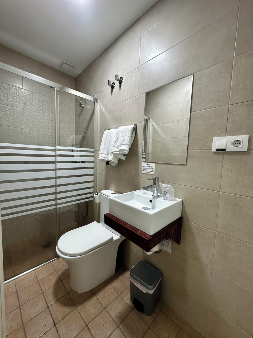 Single Room | Bathroom | Hair dryer, towels, soap, shampoo