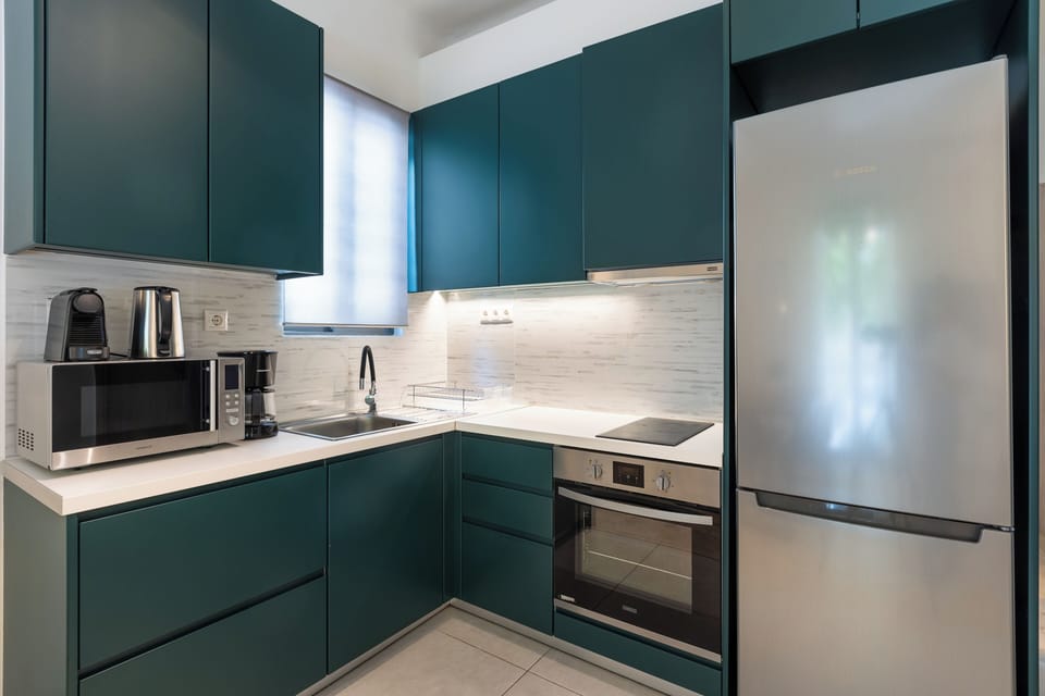 Apartment, 2 Bedrooms, Kitchen, City View | Private kitchen | Full-size fridge, microwave, oven, stovetop