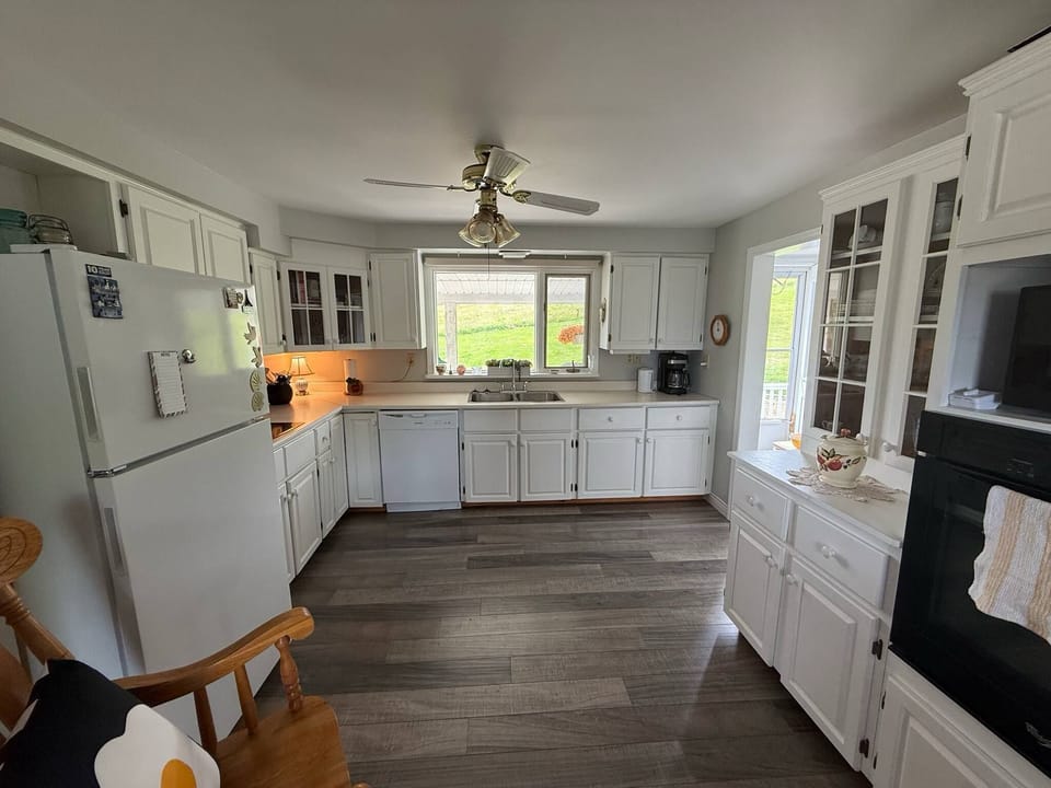 Full view of kitchen