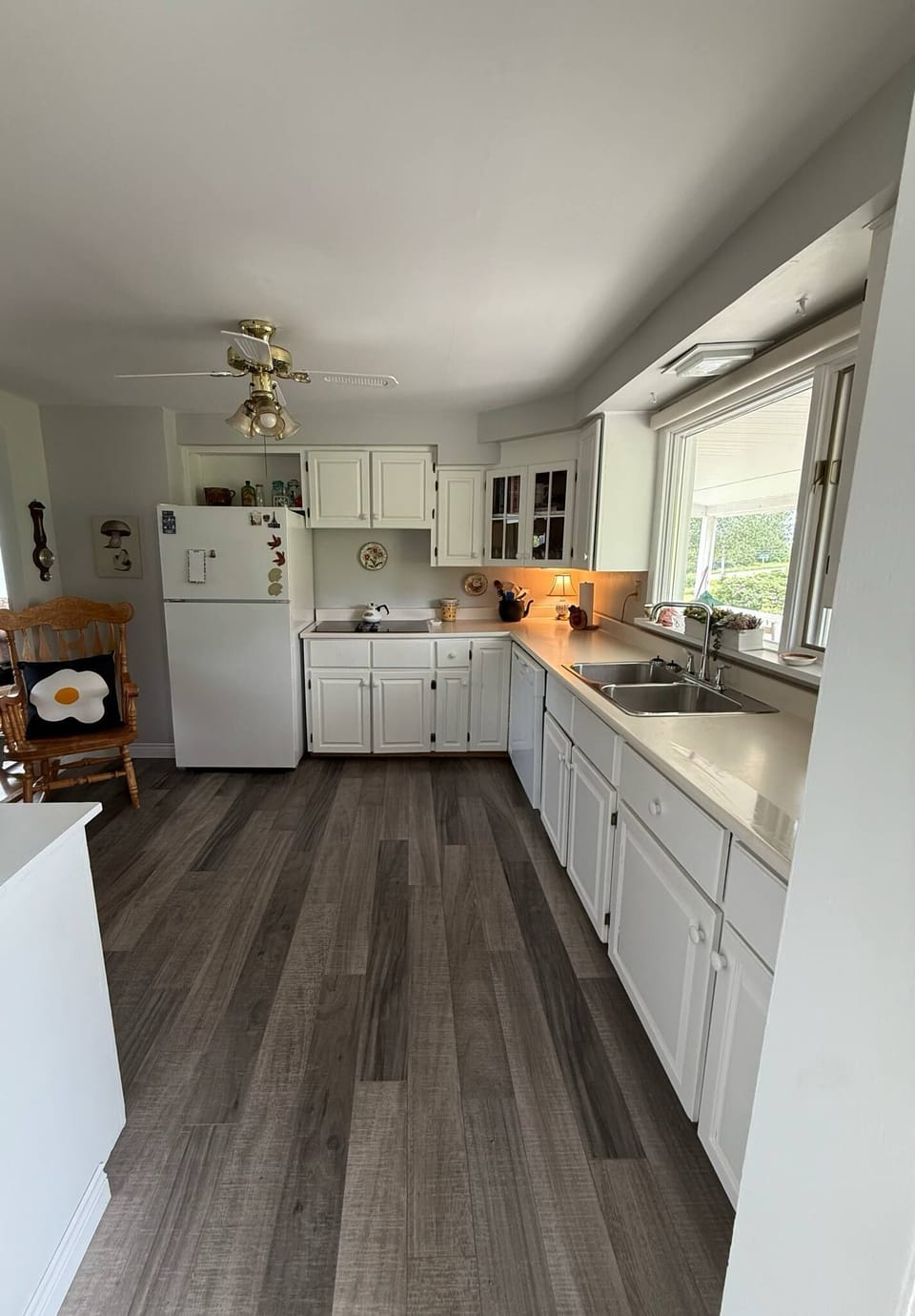 Kitchen from the porch
