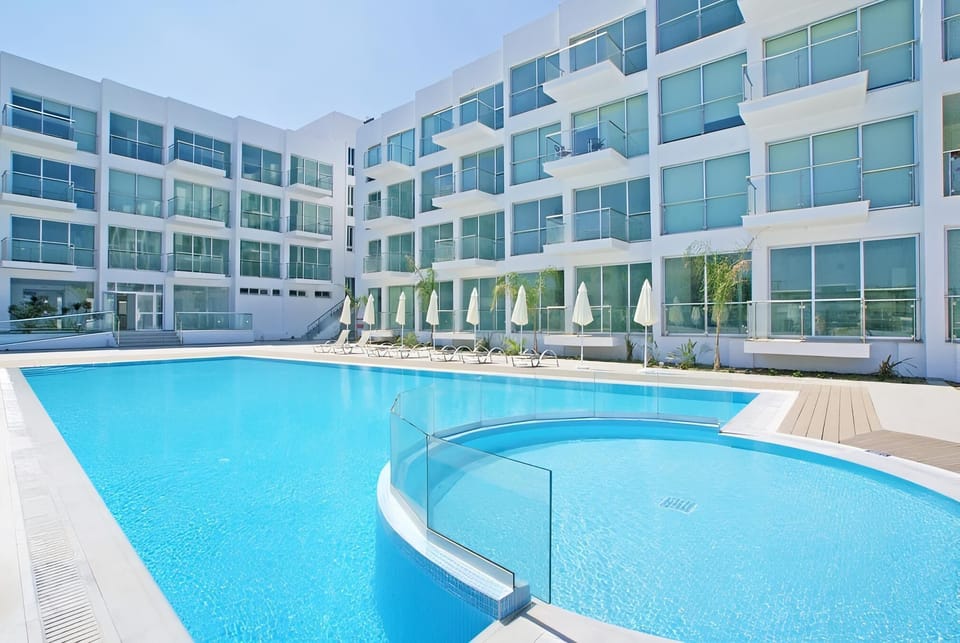 Exterior View of Complex and Communal Pool