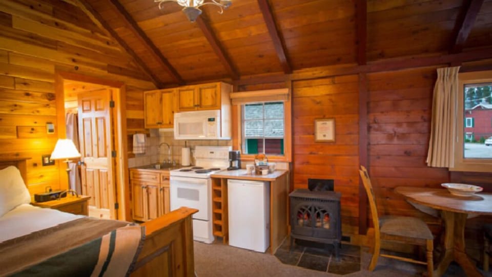 A welcoming space where rustic elegance meets modern convenience, perfect for a relaxing stay.