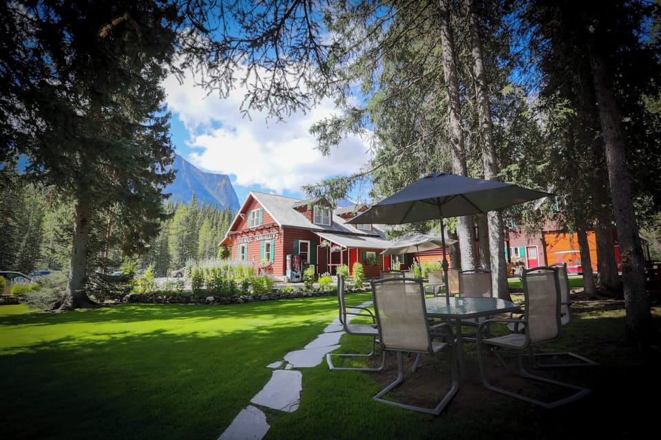 Nestled among towering evergreens, the lodge suites offer a peaceful escape with a perfect balance of rustic charm and modern comfort.