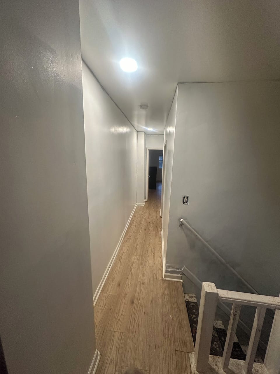 Upstairs hallway to bedrooms. 