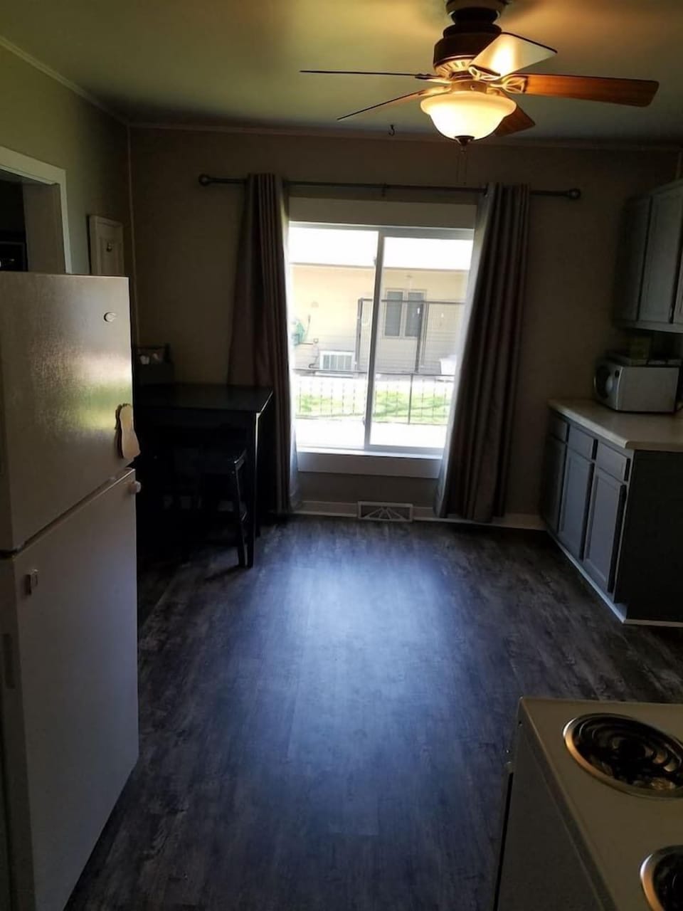 kitchen from main bedroom