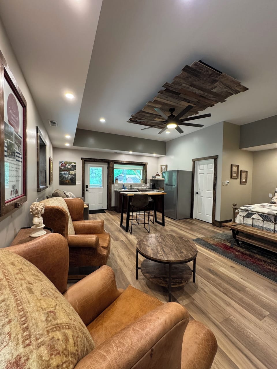 Check out the design above the fan.