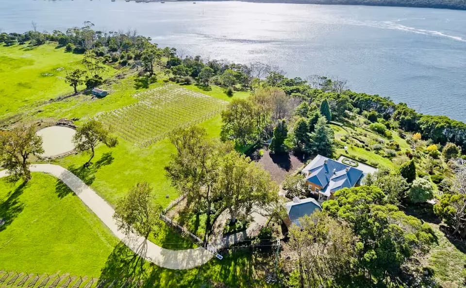 It's all yours! The house, garden, vineyard, the Tamar Valley Wine Route. Yours!