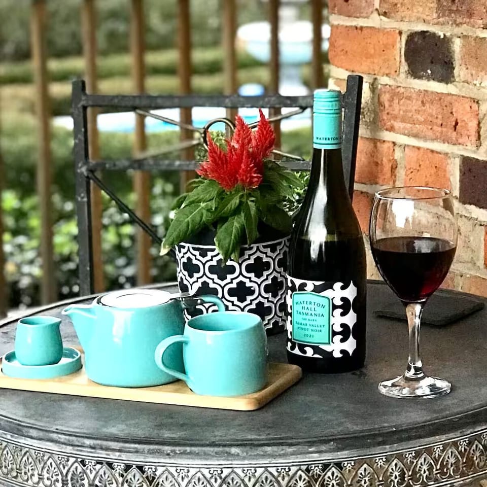 Sip your local Tamar Valley wine or cosy up with your high tea on the verandah.