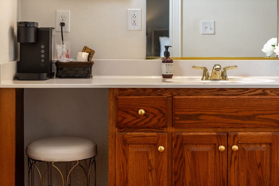 Start your day right with a freshly brewed cup from your in-room coffee maker.