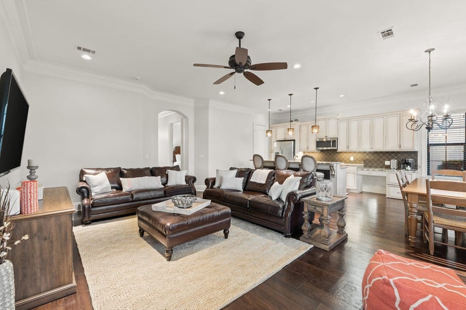 First Floor Living Room - Kitchen - Dining Area