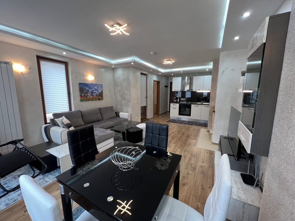 Apartment, 1 Bedroom, Accessible, Smoking | Living room