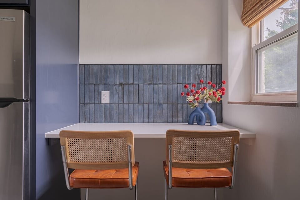 A quaint nook to eat your leftovers from any incredible local restaurant OR whatever delish dish you create in our newly renovated kitchen.
