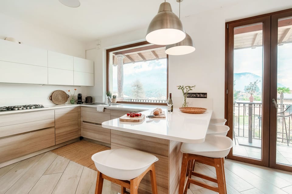 Villa | Private kitchen | Full-size fridge, microwave, oven, stovetop