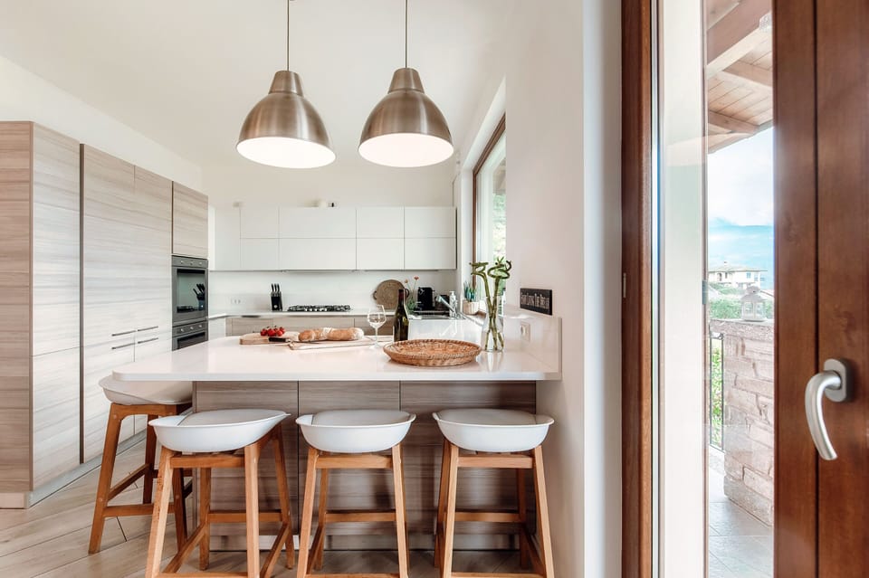 Villa | Private kitchen | Full-size fridge, microwave, oven, stovetop