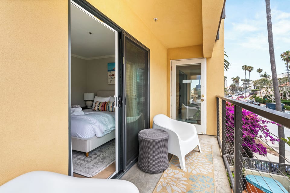 Enjoy a relaxing alfresco moment with wine and island air right from the primary.