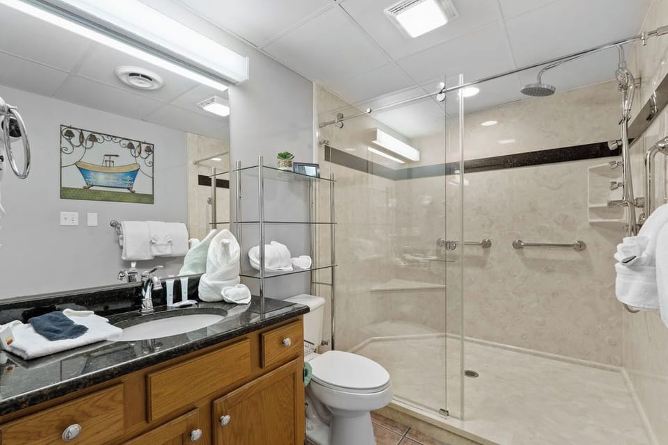 Full Bathroom with Walk-In Shower, Towels Provided