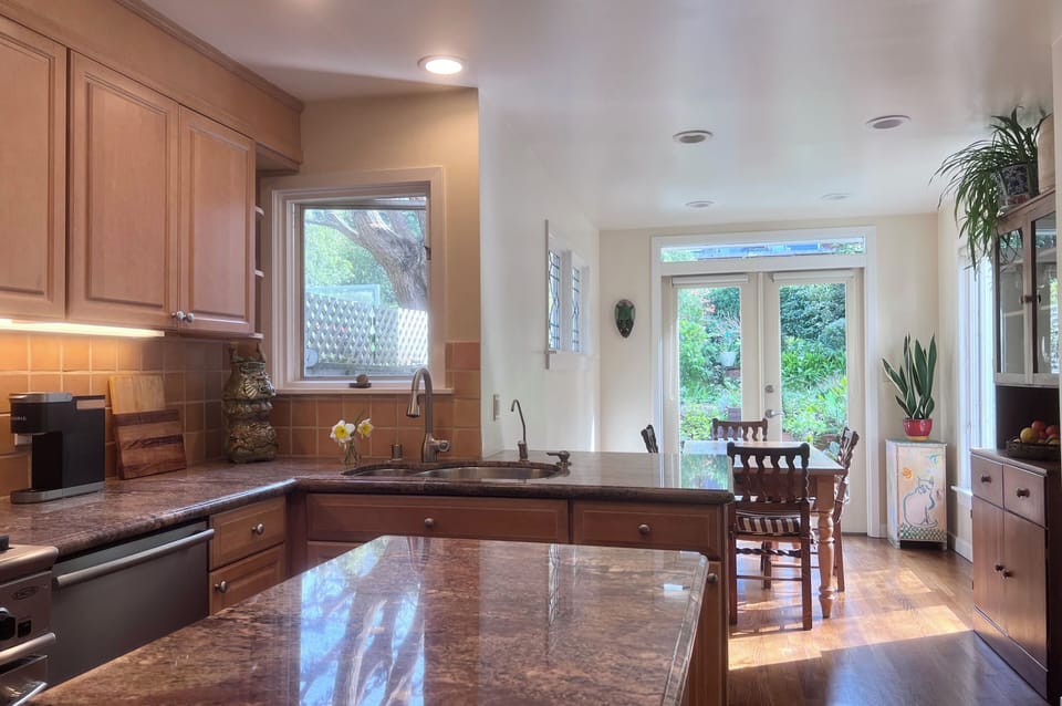 Beautiful kitchen with natural light