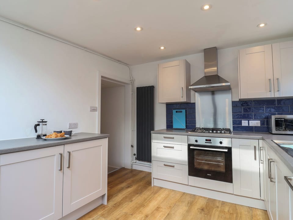 Fridge, microwave, dishwasher, toaster