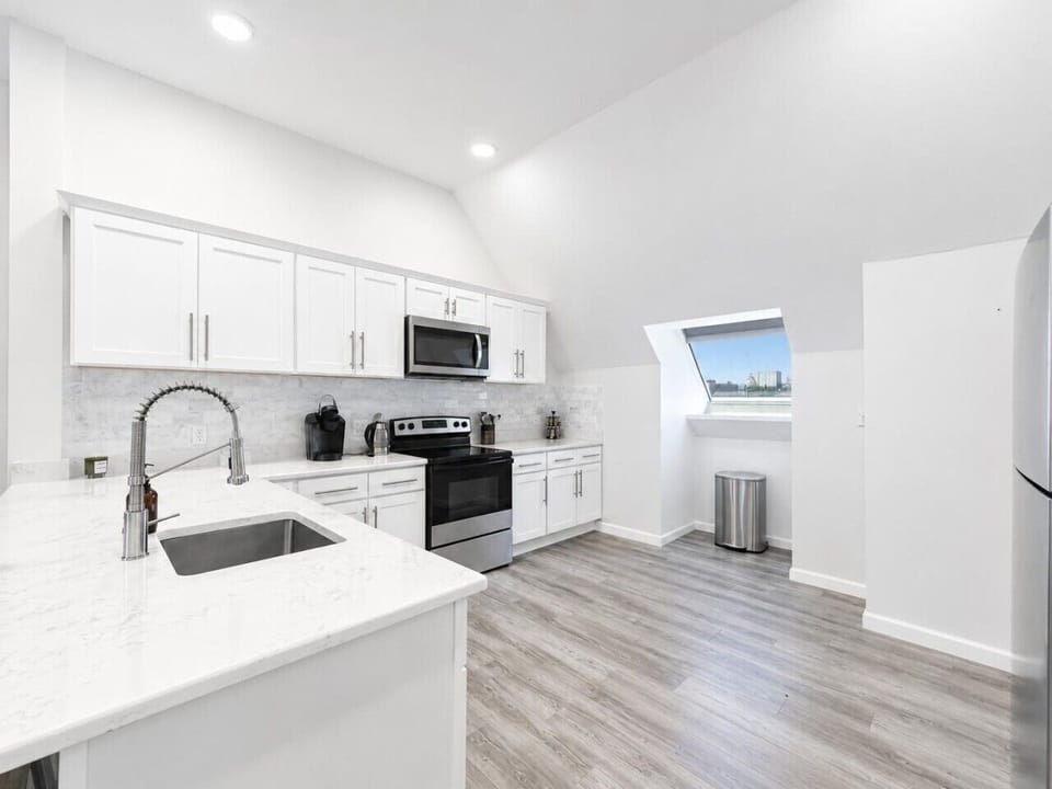 Modern kitchen with a large island perfect for gathering