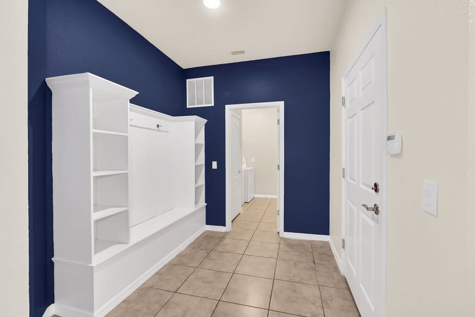 Elegant entry with built-in storage!