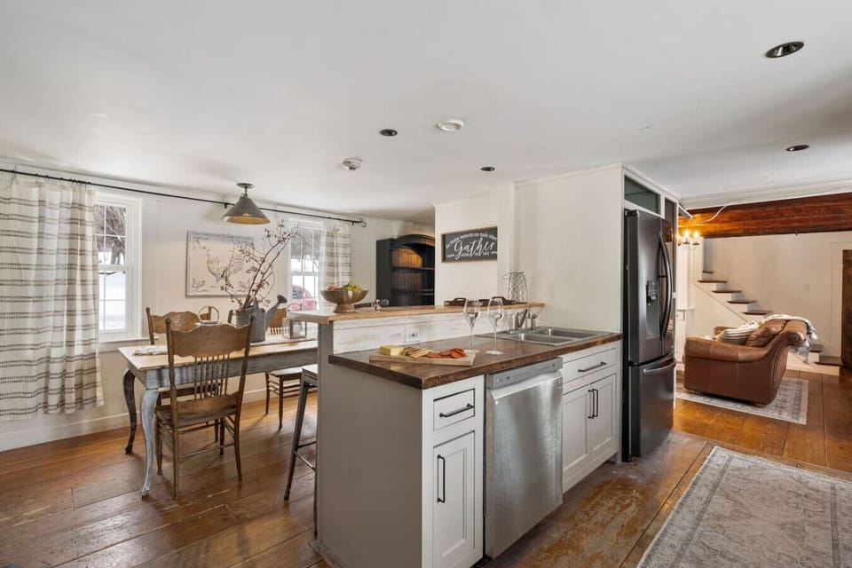 Bright kitchen and dining space for family moments
