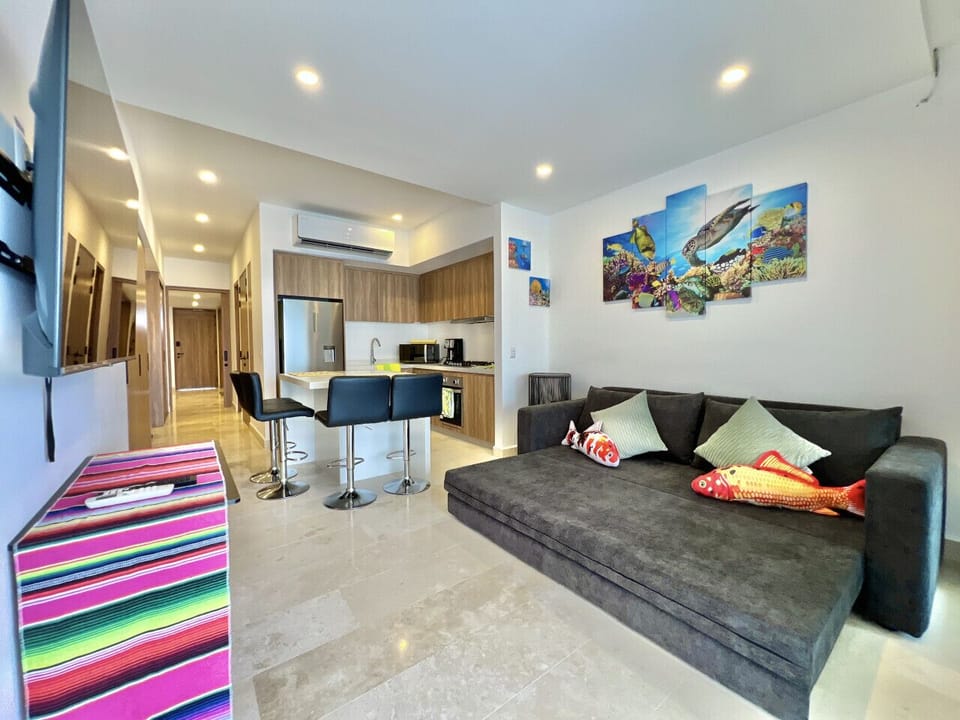 Seamless style from sofa to stove