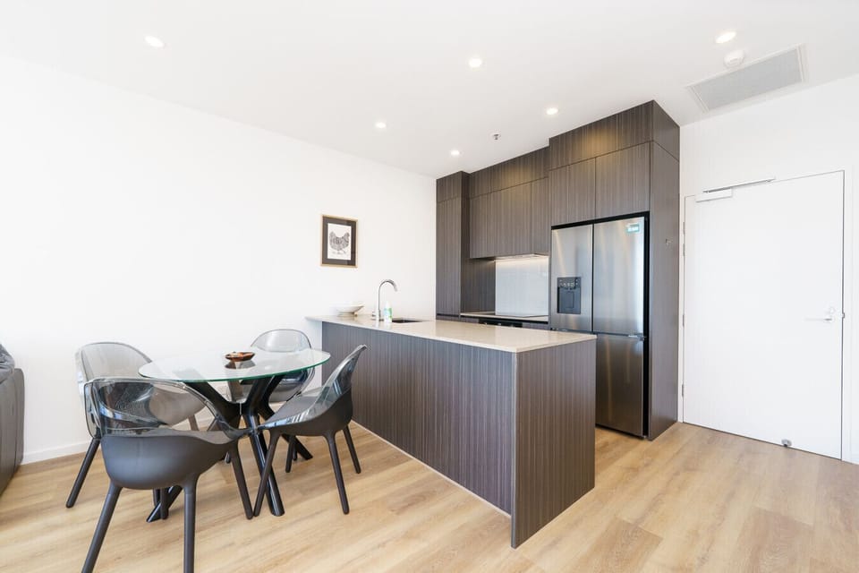 Contemporary, fully equipped kitchen designed for your cooking convenience.