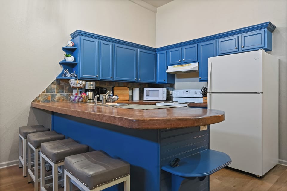 Fully equipped for cooking, dining, and making memories.

